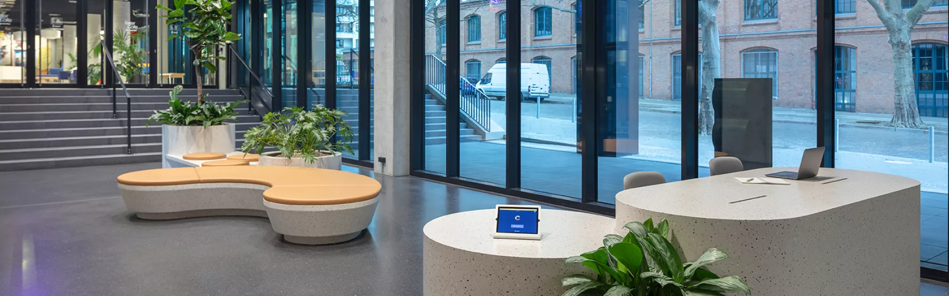 HIMACS Terrazzo para las nuevas oficinas de la startup Contentful en Berlín