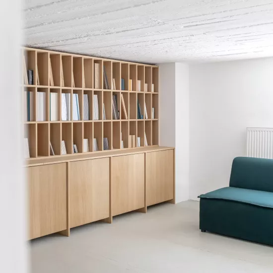 HIMACS gives this Cologne Design Office a refined and contemporary finish with a natural look