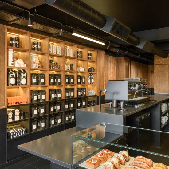 HIMACS gives Thomson’s Coffee HQ a rich and deep flavour, just like its coffee