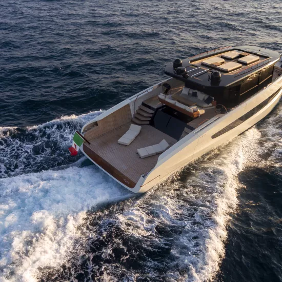 The new EVO V8 yacht opts for HIMACS