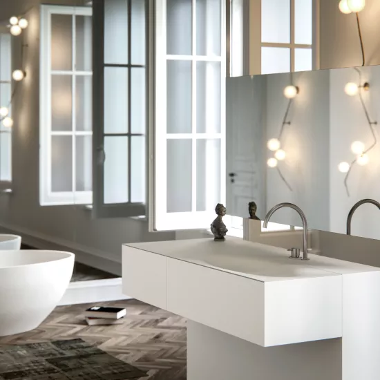 Contemporary bathroom styling by Baths by Clay 