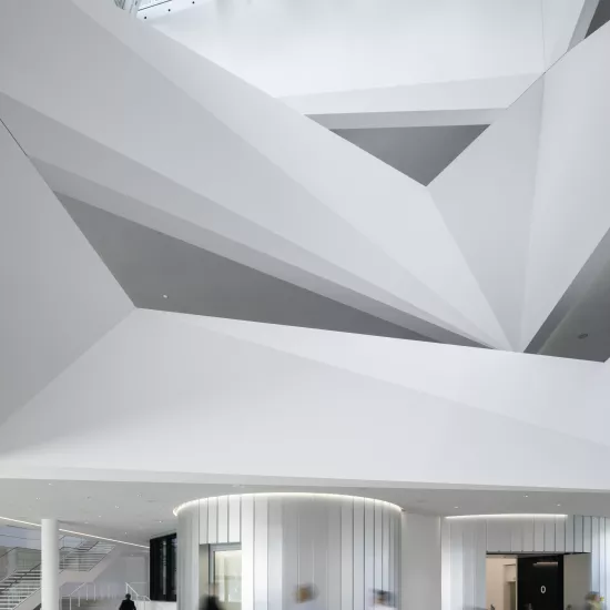 A new geometric dimension: The polygonal HIMACS structure in Munich's HVB-Tower