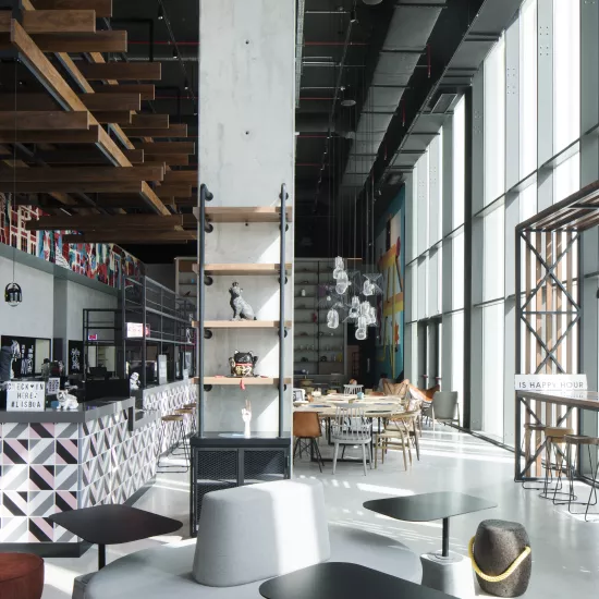 Hotel Moxy in Lisbon uses HIMACS in key areas