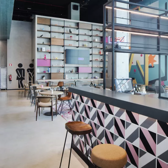 Hotel Moxy in Lisbon uses HIMACS in key areas