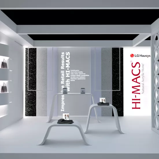 LX Hausys presents HIMACS limitless design possibilities at Retail Design Expo