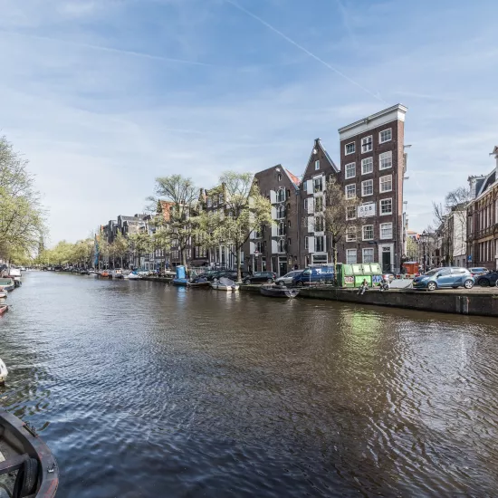 HIMACS brightens the interior of an historic building on an Amsterdam Canal