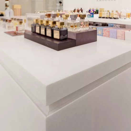 HIMACS and John Pawson bring back light to a beauty store in Germany