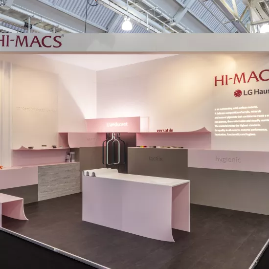 LX Hausys returns to Retail Design Expo with HIMACS Ultra-Thermoforming and 2018 colour collections