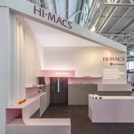 LX Hausys returns to Retail Design Expo with HIMACS Ultra-Thermoforming and 2018 colour collections