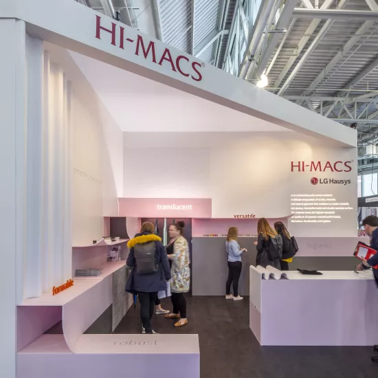 LX Hausys returns to Retail Design Expo with HIMACS Ultra-Thermoforming and 2018 colour collections