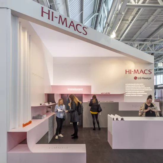 LX Hausys returns to Retail Design Expo with HIMACS Ultra-Thermoforming and 2018 colour collections