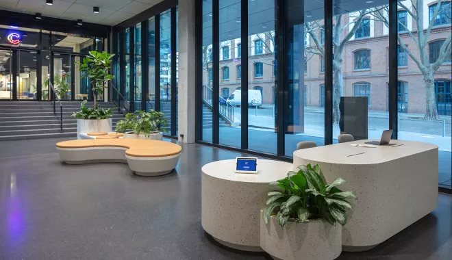 HIMACS Terrazzo chosen for Contentful’s new offices