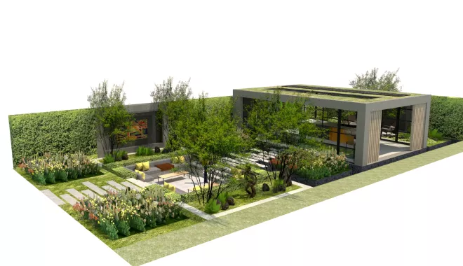 LX präsentiert den mit HIMACS gestalteten  „Eco-City Garden“ für die RHS Chelsea Flower Show 2018