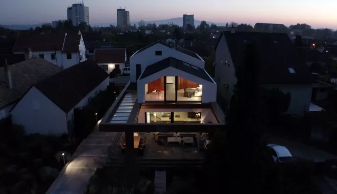 HIMACS verleiht einem atemberaubenden Wohnhaus in Bratislava einen mondänen Stil