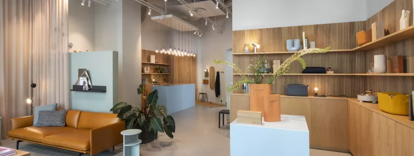 Muuto wählt HIMACS für europäische Flagship-Stores und Showrooms