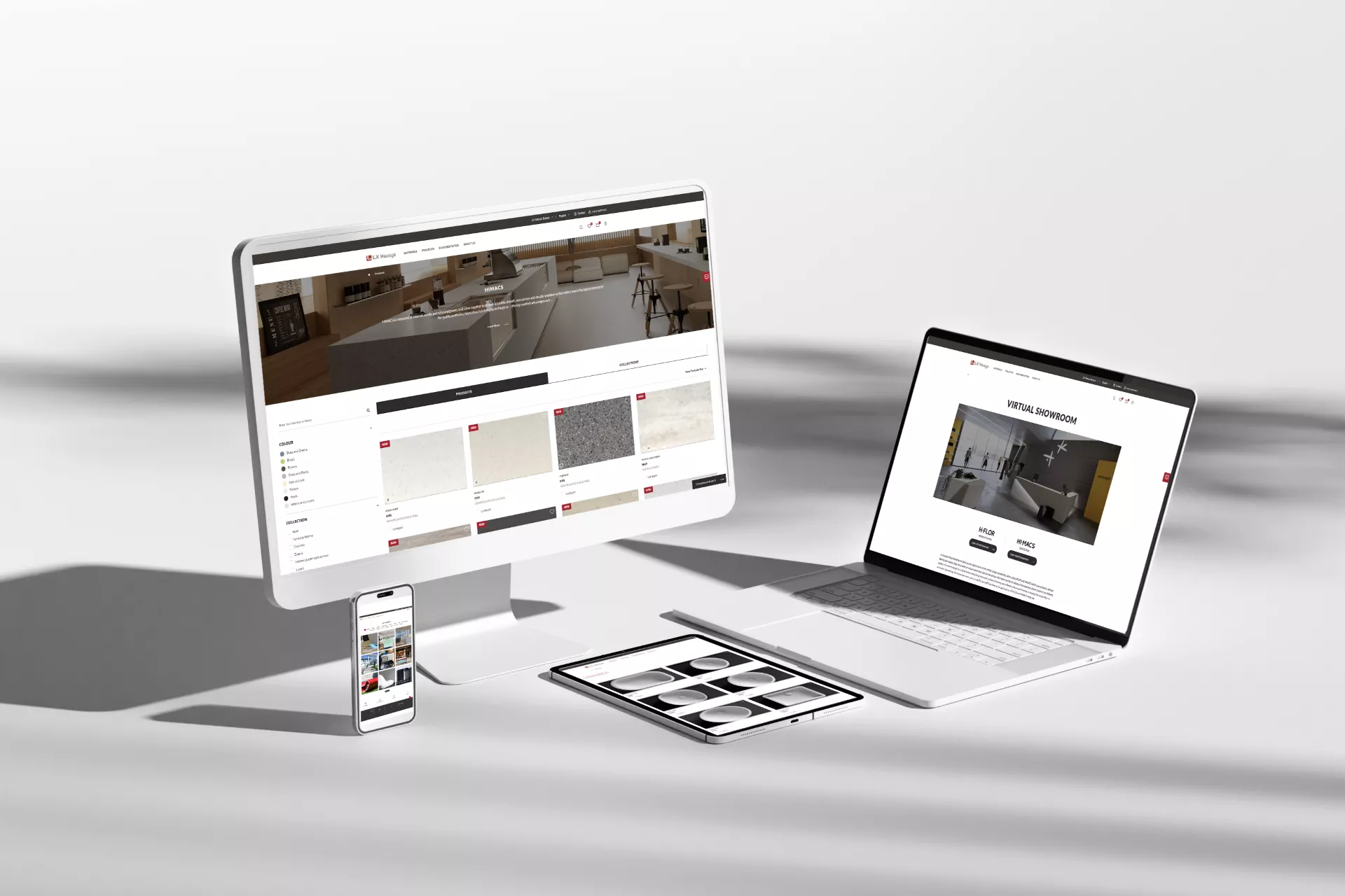 LX Hausys Debuts New European Website Showcasing Two Inspiring Product Lines:  HIMACS Solid Surface and HFLOR Luxury Vinyl Tile