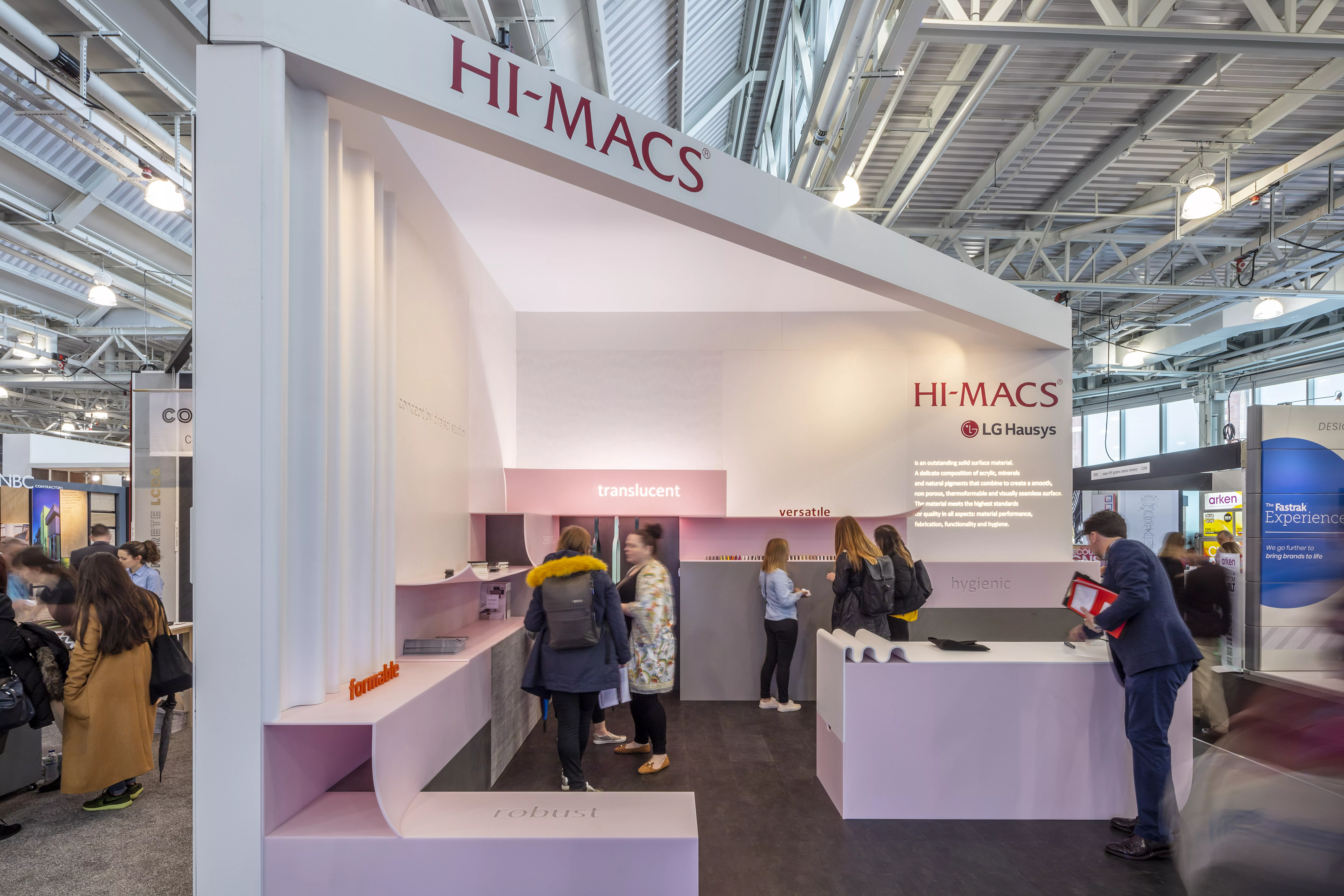 LX Hausys returns to Retail Design Expo with HIMACS Ultra-Thermoforming and 2018 colour collections
