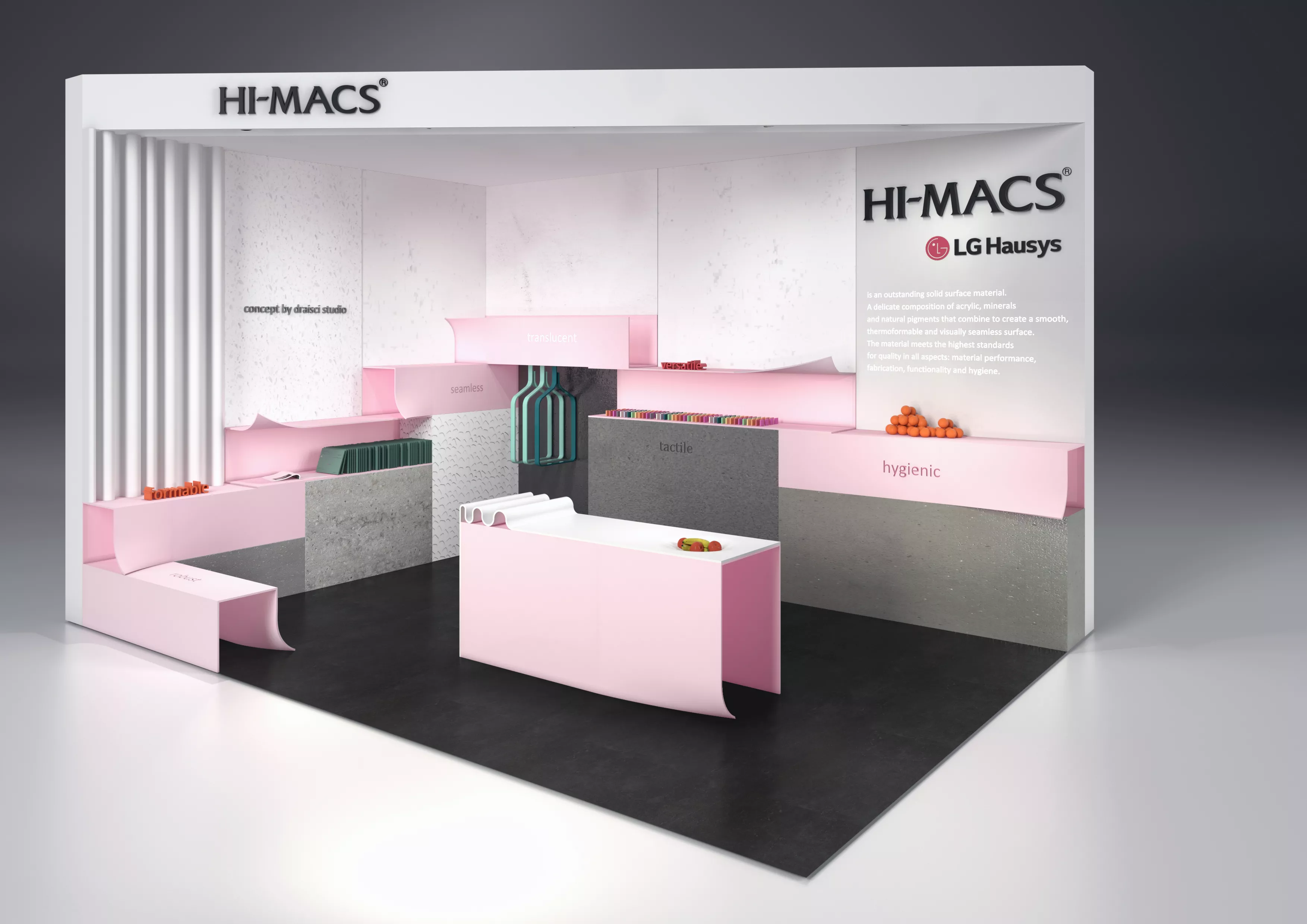 LX Hausys returns to Retail Design Expo with HIMACS Ultra-Thermoforming and 2018 colour collections