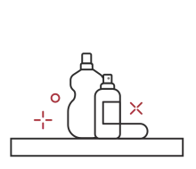 Utilizzare soluzioni detergenti appropriate a pH neutro e diluire la soluzione in base alle raccomandazioni del produttore.
