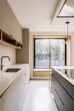 Stoke Newington House, London,UK - House Design: Material Works - Kitchen design: Voeg Ltd - Fabrication: Voeg Ltd - HIMACS Supplier: James Latham - Photographer: Gautier Houba