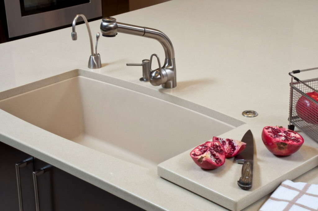 undermount porcelain kitchen sink cradle granite