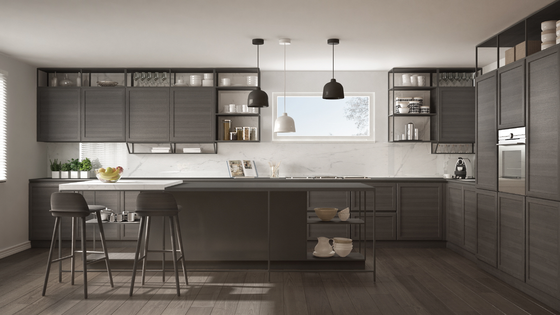 Adding an island to an L-shaped kitchen can significantly enhance its functionality and aesthetic appeal.