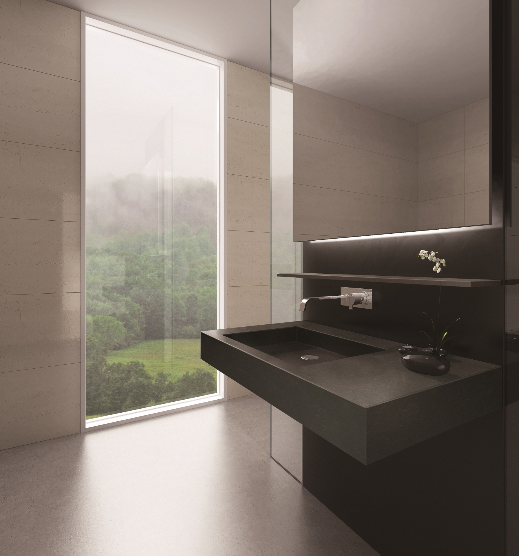 The small space vanity is a design element that enables you to achieve your desired look without occupying much space.