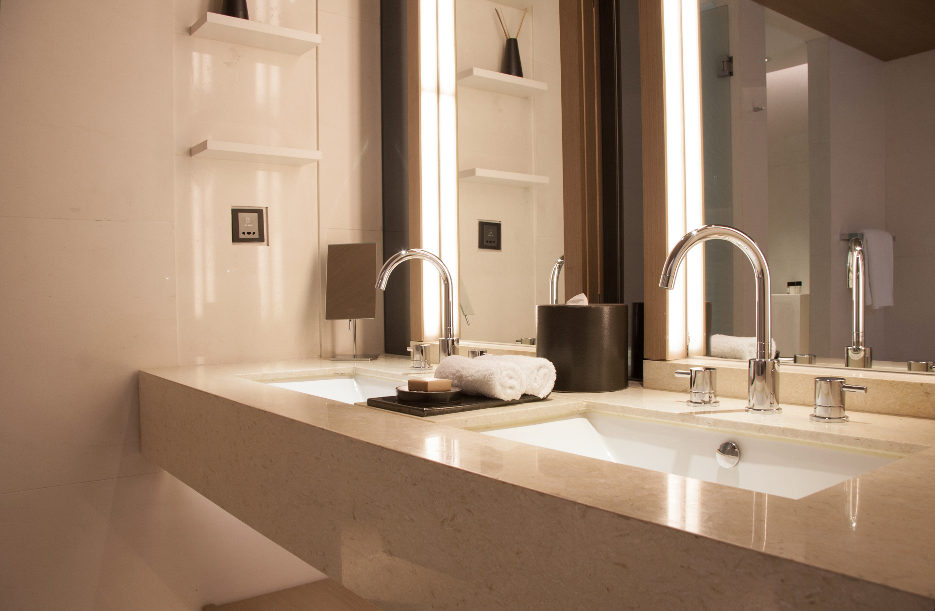 Earthy tones are calming and soothing, turning your bathroom into a serene sanctuary.