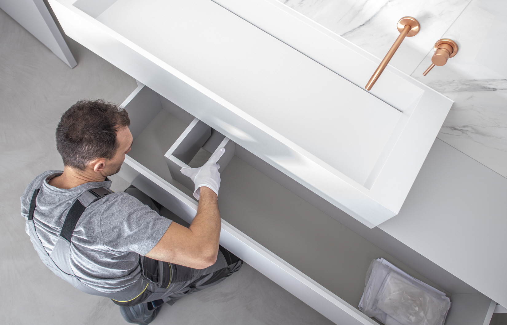 Upcycling existing furniture is a great way to refresh your bathroom space without the cost of purchasing new items.