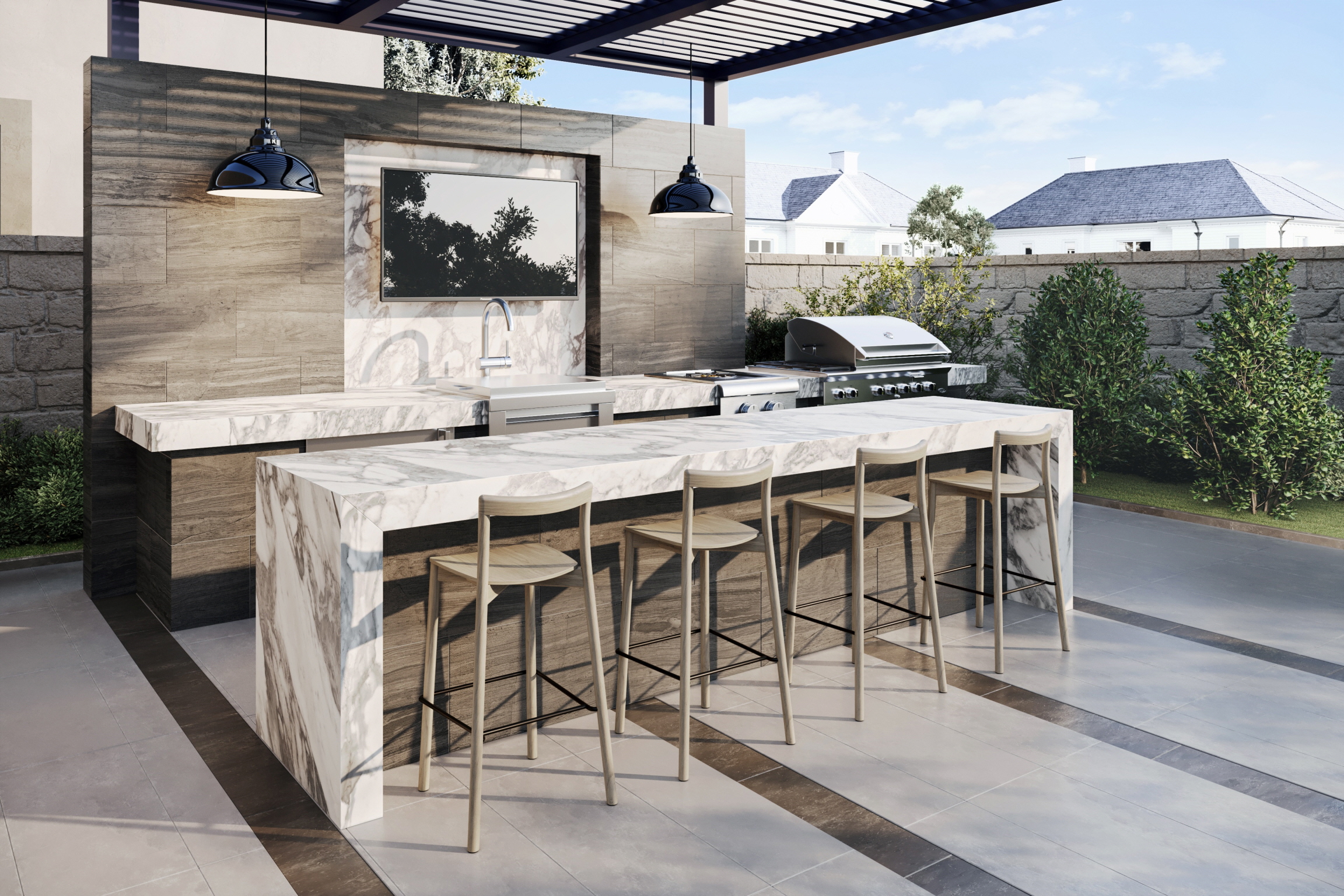 LX Hausys offers a variety of premium options for the functionality and aesthetics of outdoor kitchens.