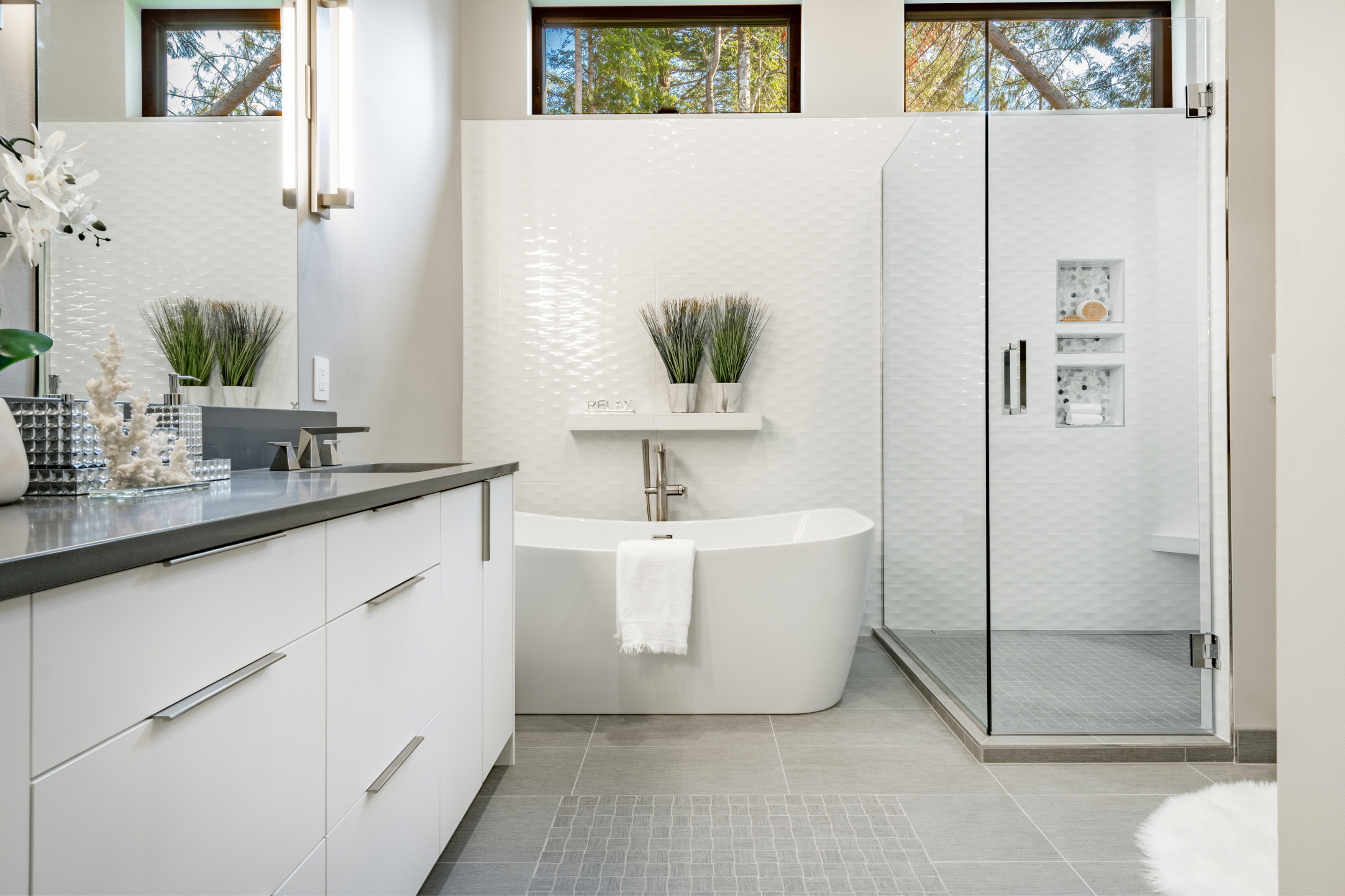 Adding a stylish walk-in shower can revitalize your bathroom space.