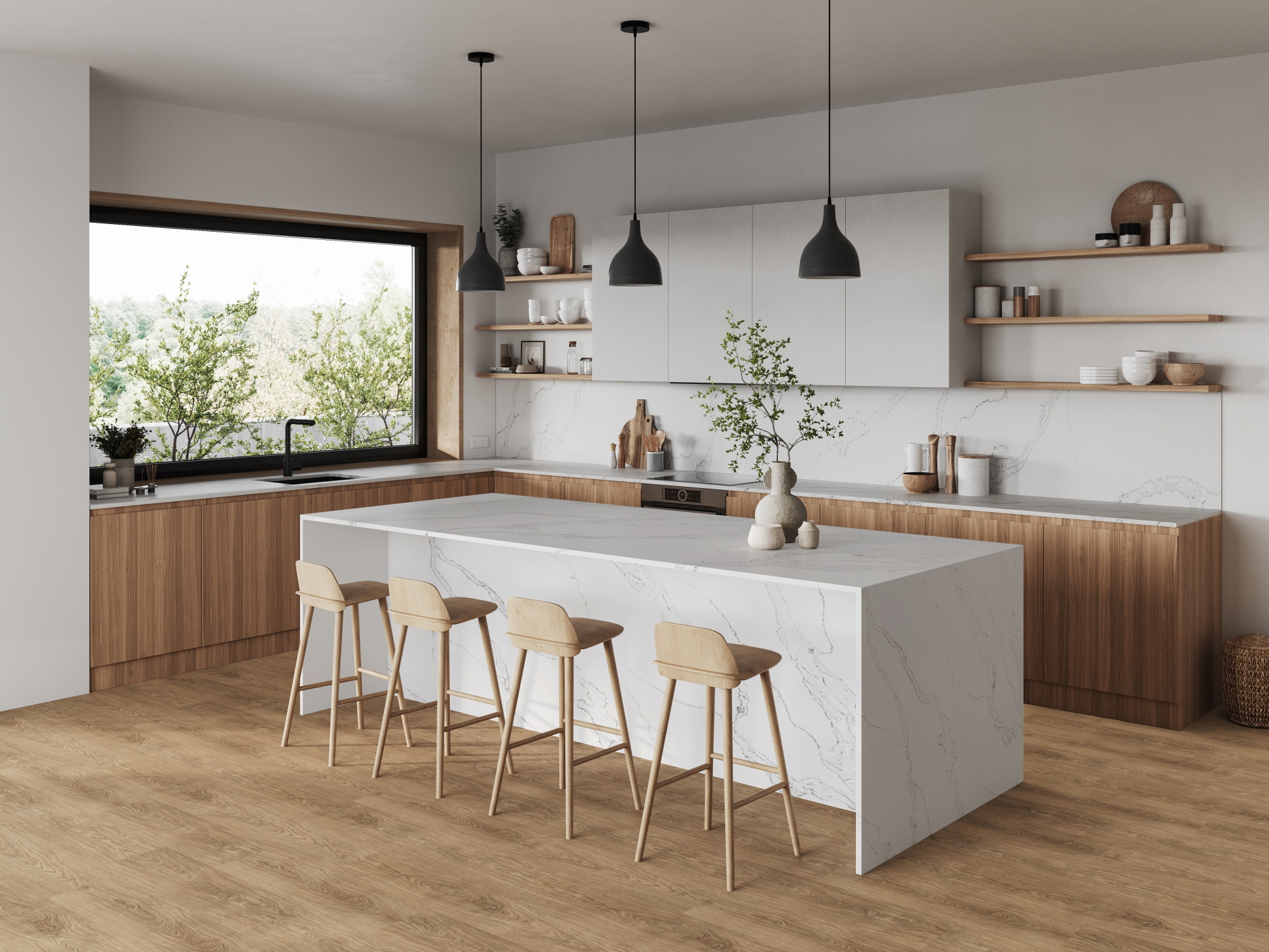 Start your Small Cape Cod kitchen design with LX Hausys.