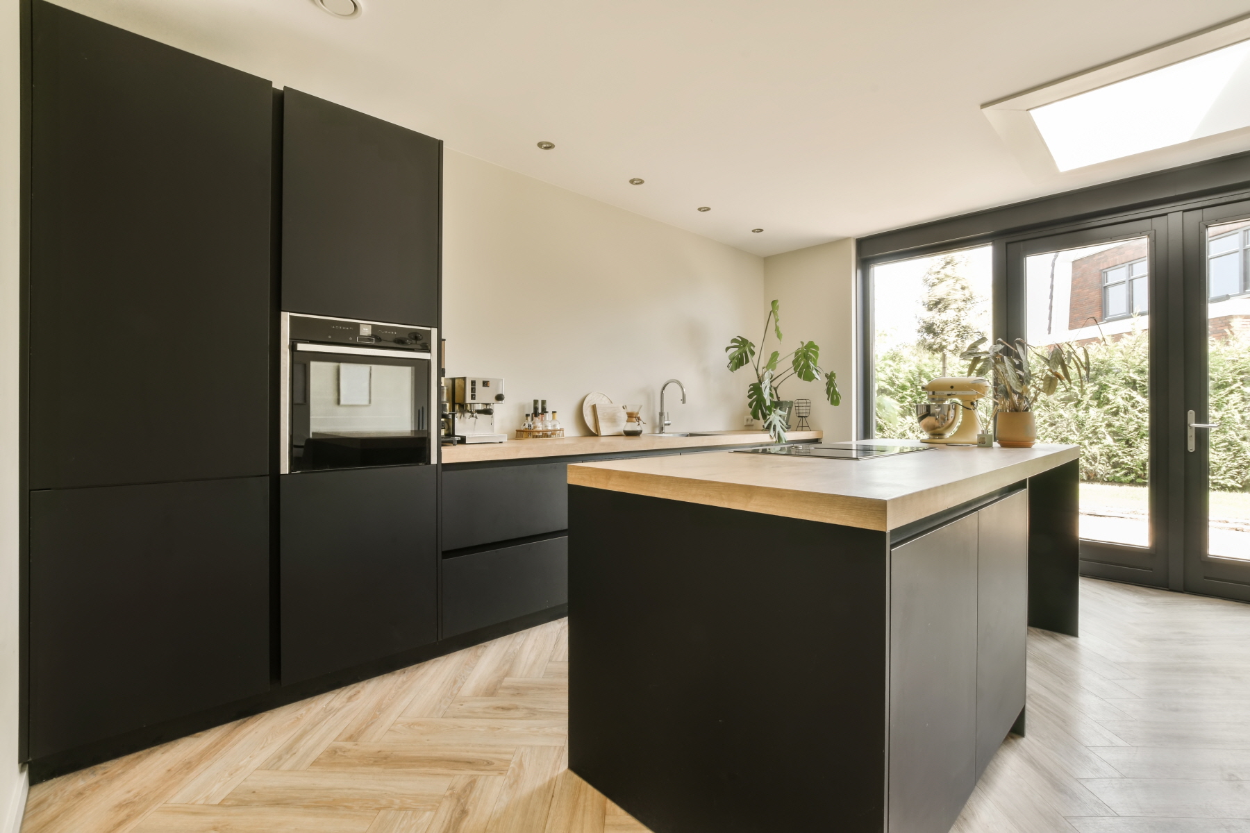 If your kitchen lacks storage space, consider utilizing a kitchen island.