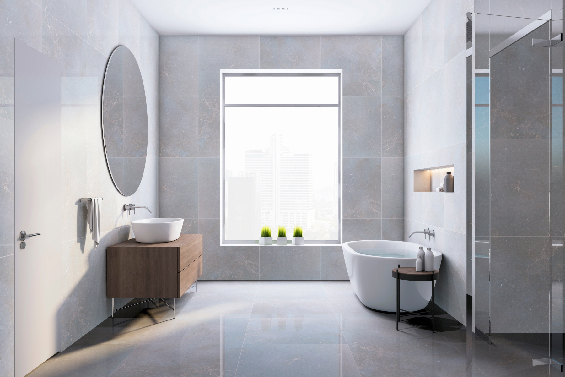 A clutter-free guest bathroom can provide a comfortable and friendly environment for guests.