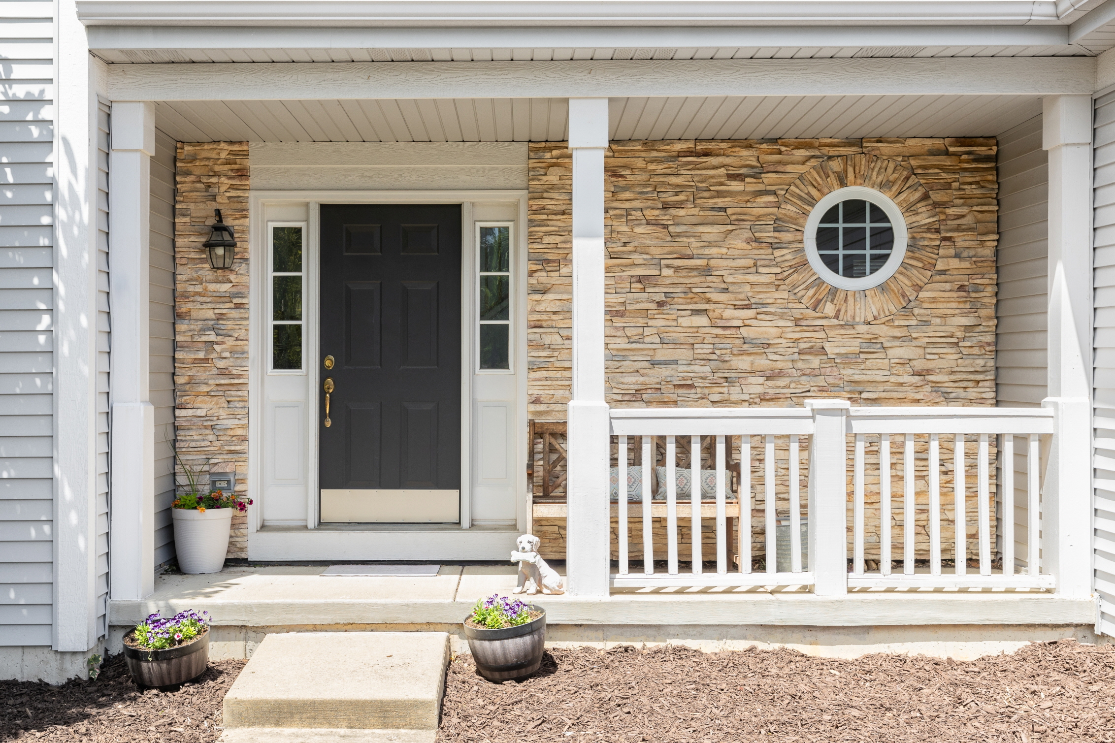 The front door is the first thing people see when they enter, setting the tone for your home’s style and atmosphere.