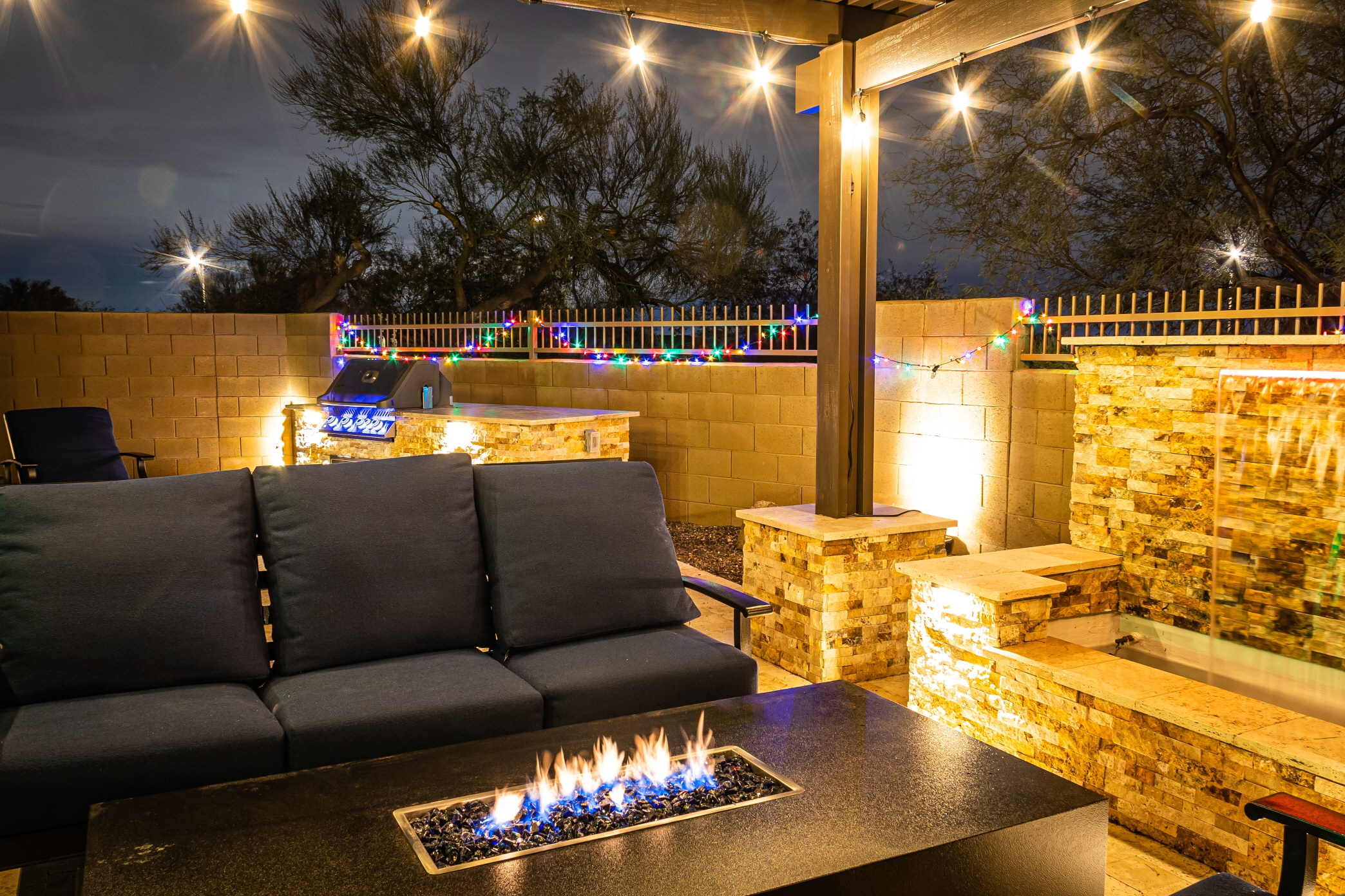 A small firepit can be a great conversation centerpiece on your patio.