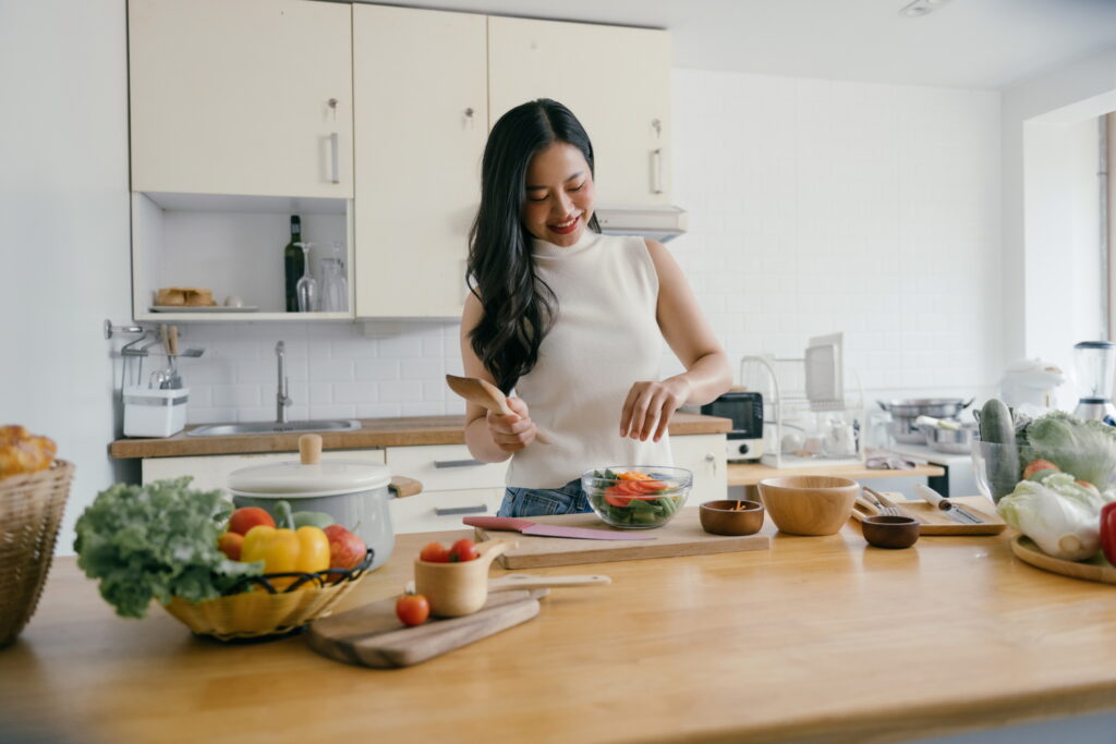 Start by setting up a food preparation area with ample counter space to ensure an efficient workflow.